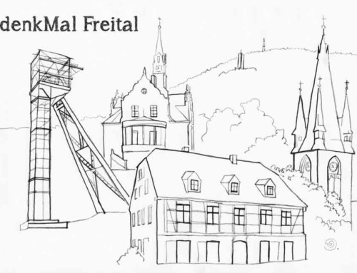 Postkarte 6 „denkMal Freital“ Ausmalkarte